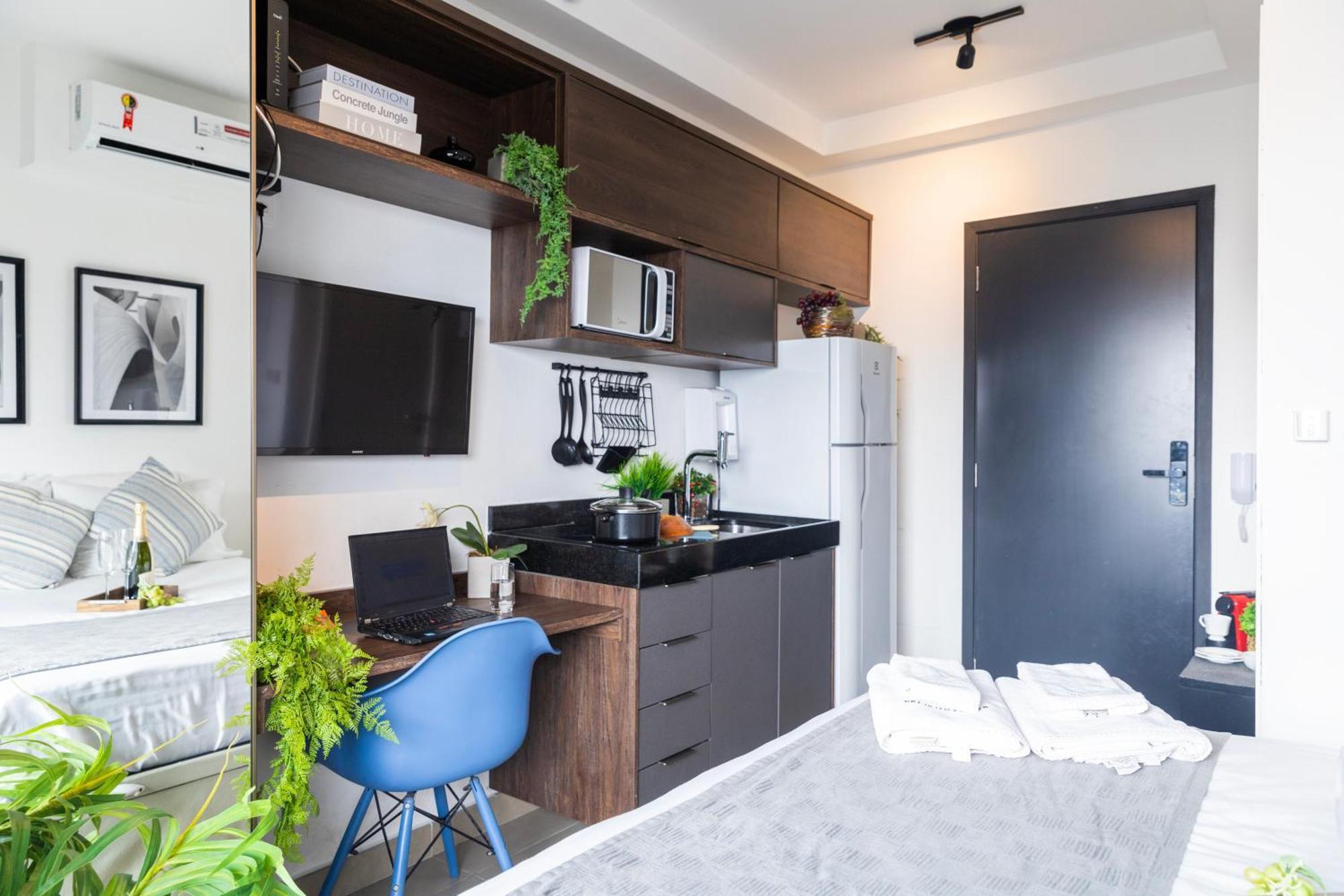 Estúdio moderno e charmoso em Pinheiros São Paulo Habitación foto